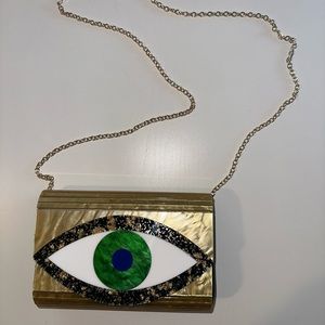 Kurt Geiger Eye Bag NWOT Green